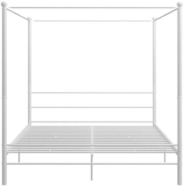 vidaXL Himmelbett Weiß Metall 180x200 cm 325067 Bild 4
