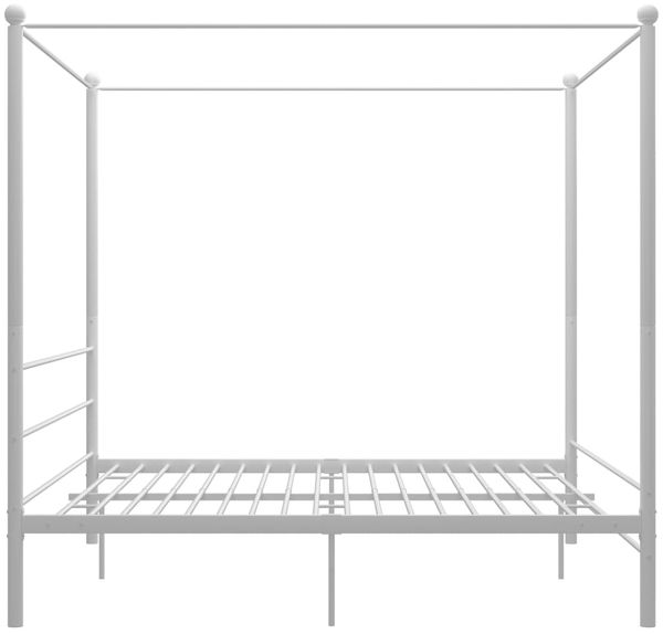 vidaXL Himmelbett Weiß Metall 180x200 cm 325067 Bild 3