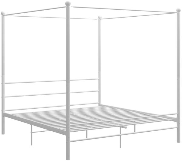 vidaXL Himmelbett Weiß Metall 180x200 cm 325067 Bild 2