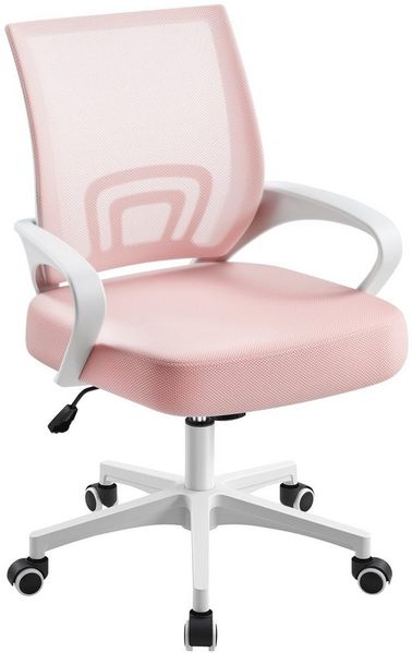 Yaheetech Bürostuhl Höhenverstellbarer Drehstuhl mit Schaukelfunktion, ergonomischer Schreibtischstuhl Arbeitsstuhl mit Netzrückenlehne