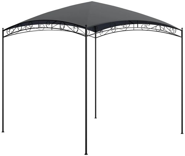 Gartenpavillon, Pavillon 3x3x2,65 m Anthrazit 180 g/m²