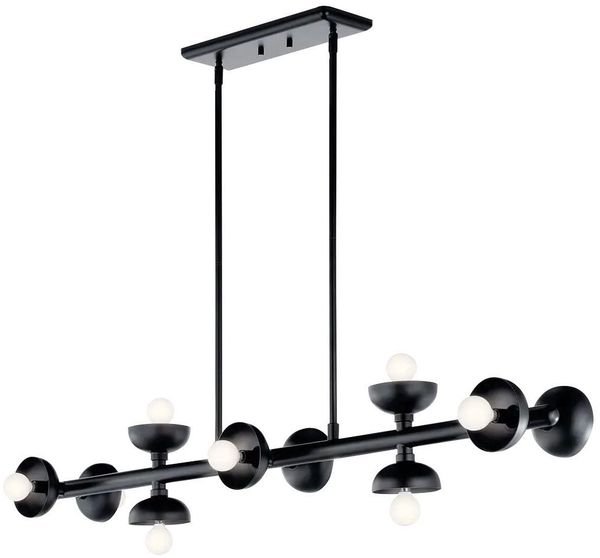 Elstead Lighting Palta Pendelleuchte 10-flammig Satinschwarz E14