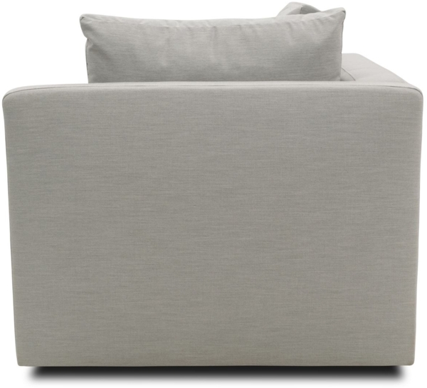 Gartenlounge Ecke Links Bozhana 110x67x96 mit Outdoorbezug in silber Bild 4