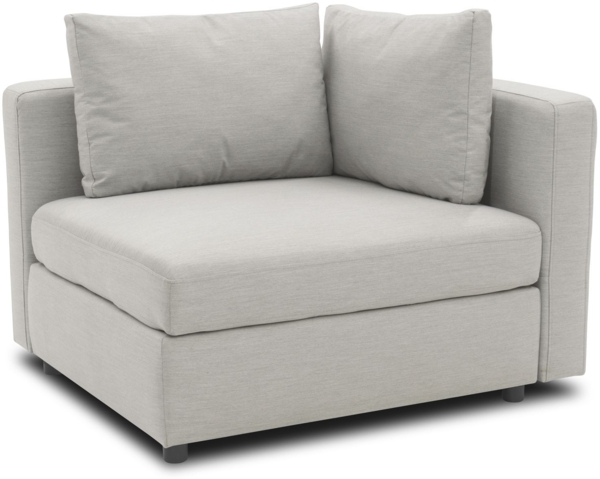 Gartenlounge Ecke Links Bozhana 110x67x96 mit Outdoorbezug in silber Bild 1