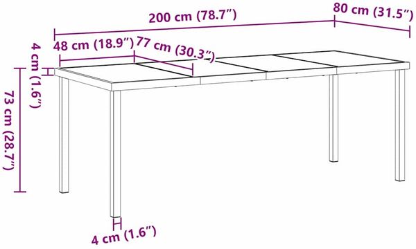 vidaXL Garten Essgruppe 7 pcs Schwarz Poly-Rattan 3381063 Bild 11
