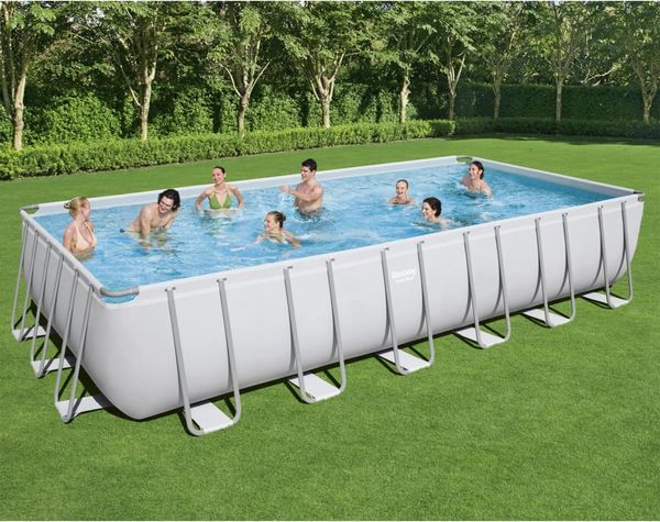 Bestway Power Steel Pool-Set Rechteckig 732x366x132 cm 3202640