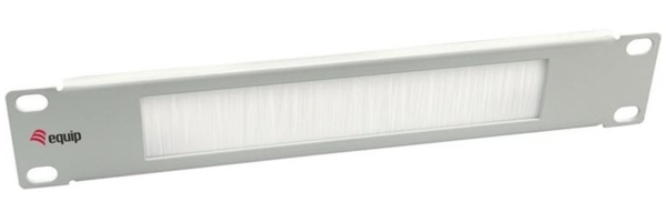 Equip 10 Bürstenblende 1U RAL7035