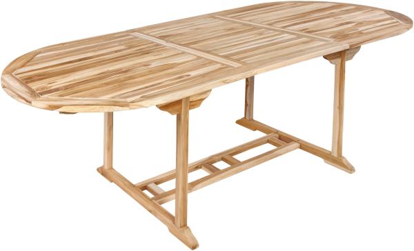 TEAK Gartentisch ausziehbar Teakholz 180 - 240 cm ARUBA 48302371