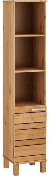 Home affaire Hochschrank JOSIE Breite 30 cm, aus Massivholz, verstellbare Einlegeböden, Metallgriffe
