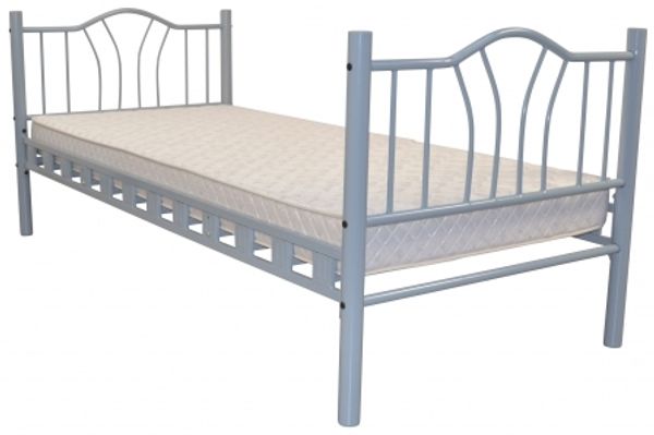 Metallbett "Santi" grau, 90/200 cm Bild 2