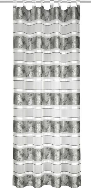 Neusser Collection Schlaufenschal mit Gardinenband Irma grau, 135 x 245 cm