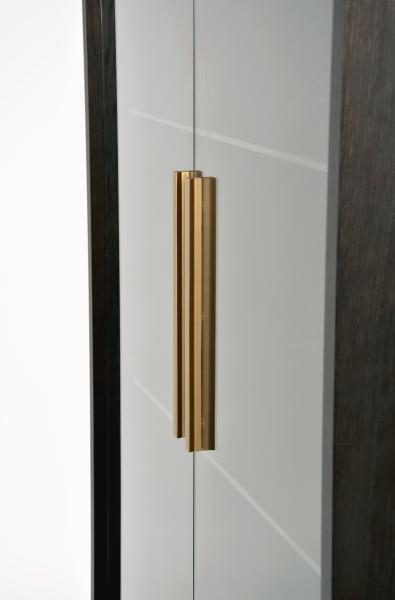 Livin Hill Vitrine Seville Schwarz, Beine und Griffe aus Messing SEV26-2 Bild 12