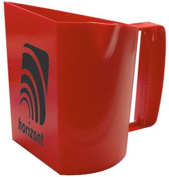 horizont Kunststoff Futterbecher | mit Skala | rot | (1,5 L)
