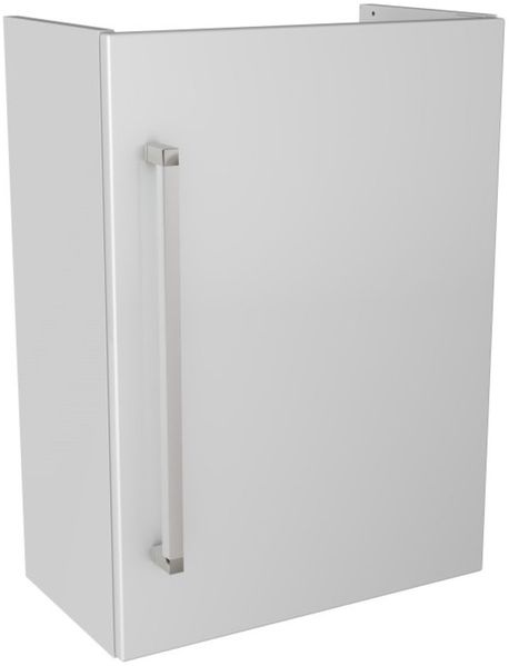 LANZET K3 Waschbeckenunterschrank Gäste WC 44 cm breit, Weiß, Türanschlag rechts