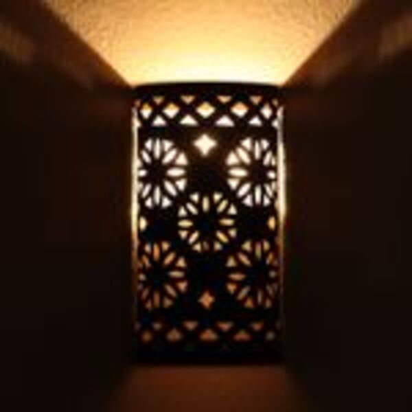 Orientalische Eisen Wandlampe EWL08 Bild 1