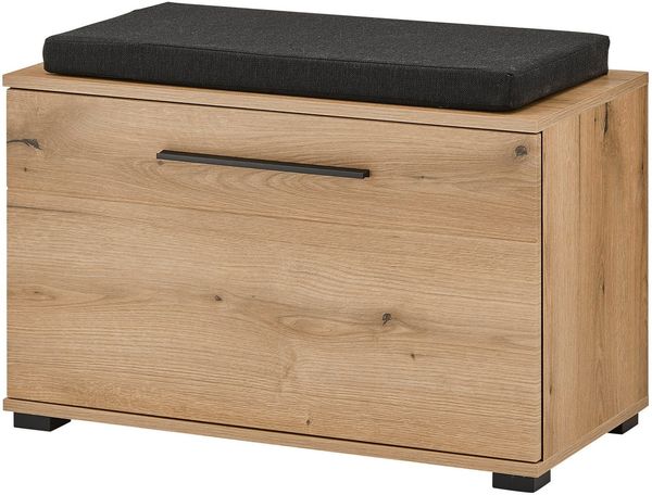 Home affaire Polsterbank Cantara, Garderobenbank mit Klappe, Sitzbank in zwei Farben (2-St), inkl. Sitzkissen, Platz für ca. 6 Paar Schuhe, 80 cm breit