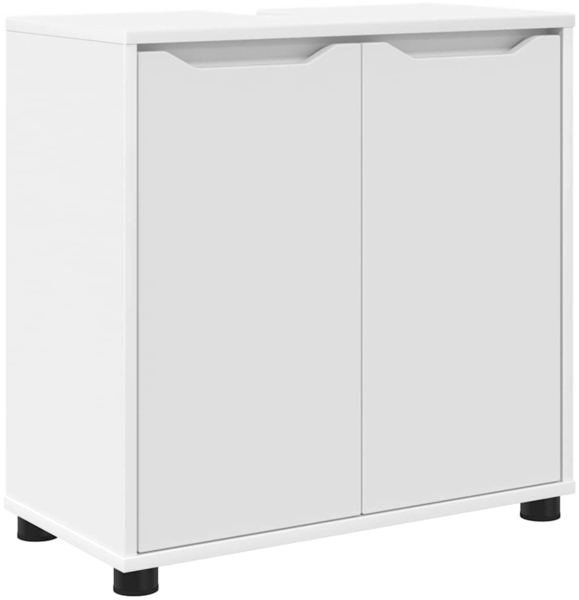 vidaXL Badezimmerwaschbecken-Schrank mit Regal Weiß 60 x 30 x 60 cm 888747