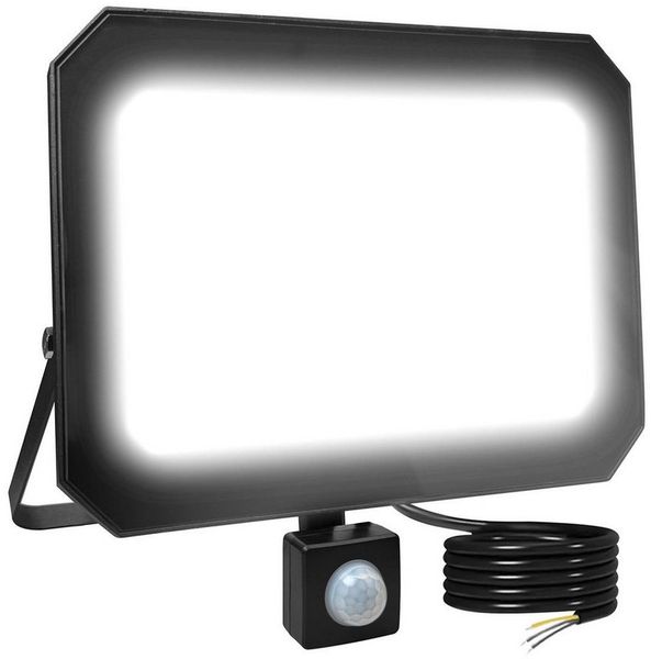 Novostella LED Flutlichtstrahler, LED fest integriert, Tageslichtweiß, Scheinwerfer IP65 Wasserdicht mit 1,5M Stromkabel