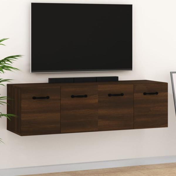 vidaXL Wandschränke 2Stk Braun Eichen-Optik 80x35x36,5cm Holzwerkstoff 3115659