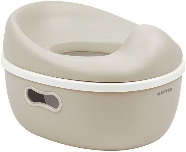 Nattou Potty 3in1 Lerntöpfchen, Tritthocker, Toilettensitz beige