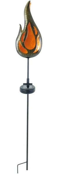 näve LED Solarleuchte Ground Spike, LED fest integriert, Warmweiß, LED Solar Dekoleuchte,incl. 1 LED 0,06W,incl. 1x Ni-MH/AA/300mAh/1,2V