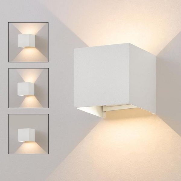 Nettlife LED Wandleuchte LED Wandleuchten Aussen Warmweiß Wandlampe, Außen, LED fest integriert, Warmweiß, Flur Treppenhaus Hauswand
