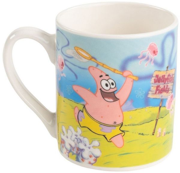 United Labels® Tasse Spongebob Schwammkopf Tasse Jellyfish Kinderbecher Kindertasse 230ml, Keramik
