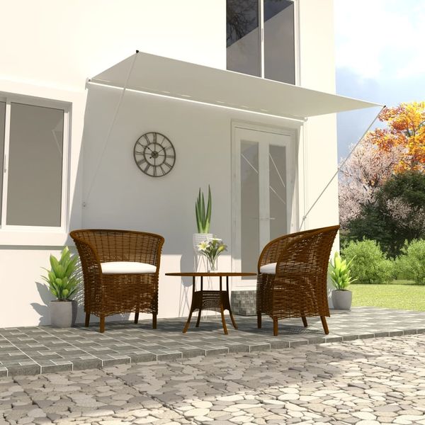 vidaXL Einziehbare Markise 350×150 cm Creme 143768
