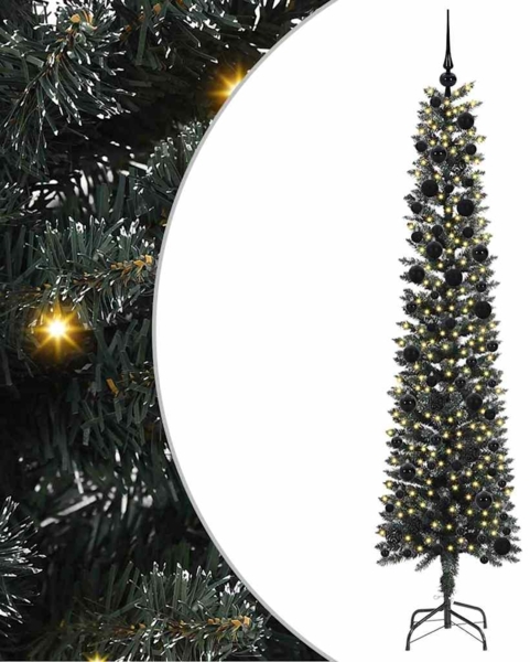 vidaXL Künstlicher Weihnachtsbaum mit 300 LEDs mit Ständer Grün 240 cm 3395965