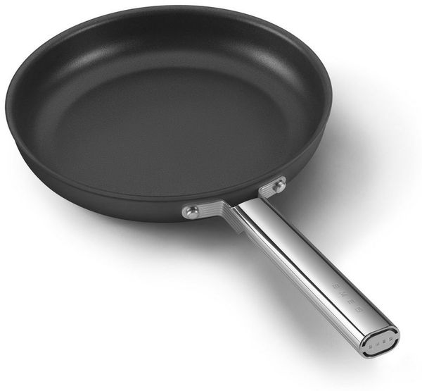 SMEG Bratpfanne Pfanne Glasdeckel Auswahl Durchmesser alle Herdarten Antihaft Ø28_schwarz