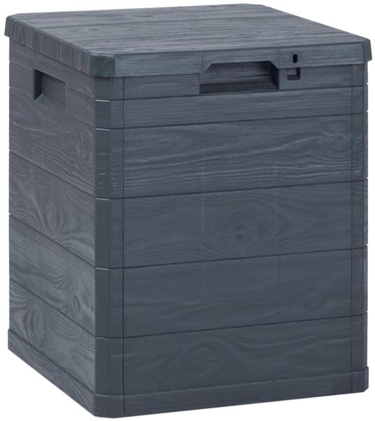 vidaXL Garten-Aufbewahrungsbox 90 L Anthrazit 45684