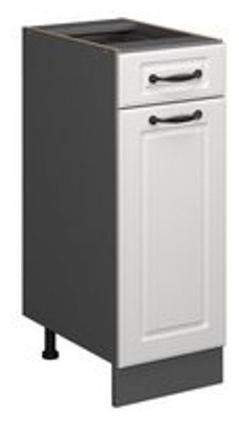 Küchenunterschrank R-Line Weiß Landhaus 30 cm ohne Arbeitsplatte Vicco Bild 6
