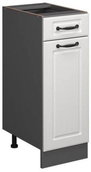 Küchenunterschrank R-Line Weiß Landhaus 30 cm ohne Arbeitsplatte Vicco Bild 4