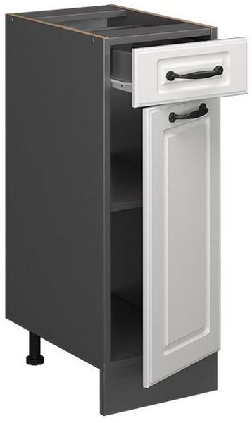 Küchenunterschrank R-Line Weiß Landhaus 30 cm ohne Arbeitsplatte Vicco Bild 3
