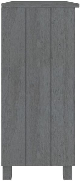 vidaXL Sideboard HAMAR Dunkelgrau 85x35x80 cm Massivholz Kiefer 340502 Bild 4