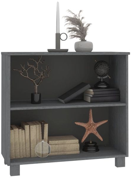 vidaXL Sideboard HAMAR Dunkelgrau 85x35x80 cm Massivholz Kiefer 340502 Bild 5