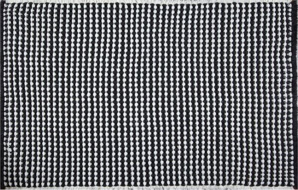 Badematte CONE, Höhe 16 mm, Badteppich, 75% Polyester, 25% Acryl, Anti-Rutsch Beschichtung, 3D-Effekt durch spezielle Webstruktur, Für Fussbodenheizung geeignet, Waschbar 30°, Schnelltrocknend, Polyester, Polyacryl, rechteckig