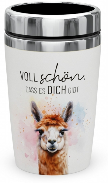 Thermobecher Isolierbecher Kaffeebecher To Go 240ml la vida Lama 3888061