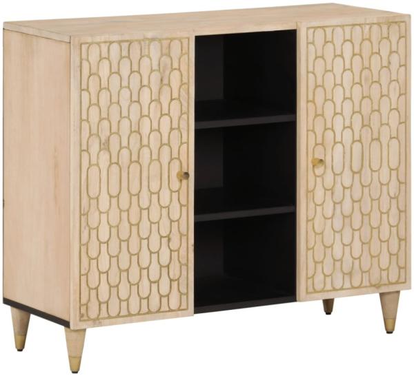 vidaXL Beistellschrank 90x33x75 cm Massivholz Mango 358276