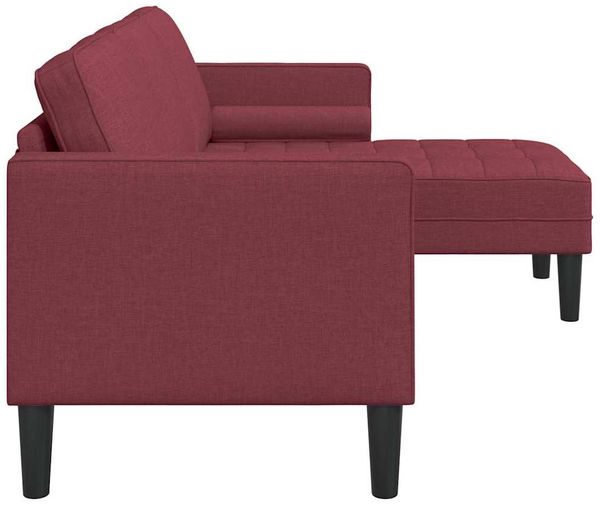 vidaXL Sofa Set mit Kissen Weinrot Polyester 42001916 Bild 5