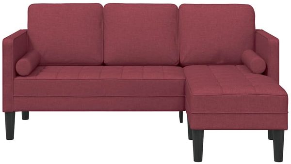 vidaXL Sofa Set mit Kissen Weinrot Polyester 42001916 Bild 4