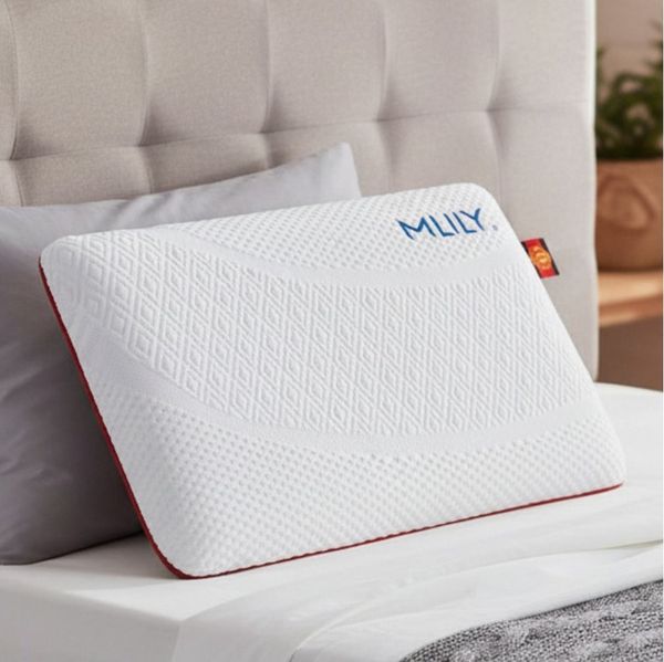 Pointhome Kopfkissen Orthopädisches Nackenstützkissen, Kissen mit Abnehmbarem Bezug, 40x60x12 cm, Waschbarer Bezug & Atmungsaktiver, Kissen mit Füllung und Memory Foam