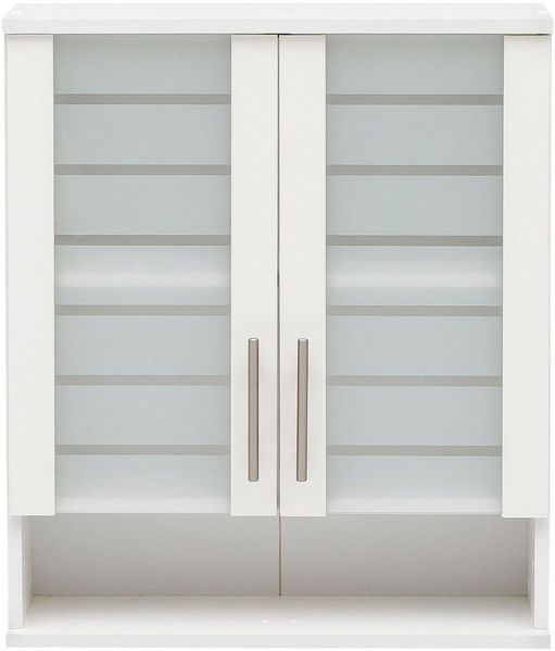 Schildmeyer Hängeschrank Nikosia Breite 60 cm, mit Glastüren, hochwertige MDF-Fronten, Metallgriffe