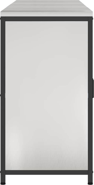 vidaXL Aufbewahrungsset für die Küche mit Regal 3 pcs Silber Stahl 3392670 Bild 10