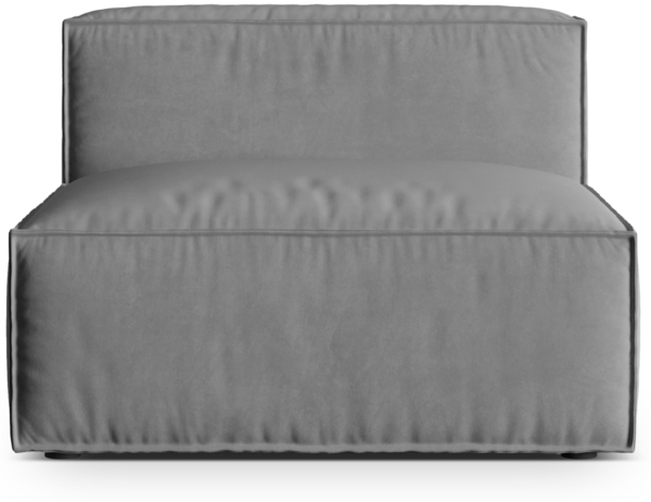 Micadoni Modul Nuria 1-Sitzer Samt Grau