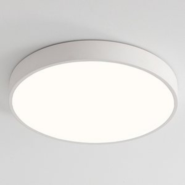 Natsen Deckenleuchte LED Deckenlampe Flach Rund lampe, 24W, LED fest integriert, Warmweiß 3000K, nicht dimmbar, Weiß 30*30*4cm für Schlafzimmer Wohnzimmer Küche Büro Flur Diele Bild 6