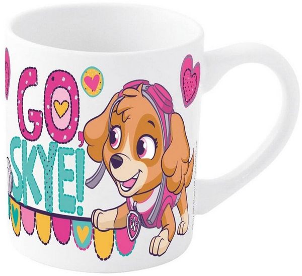 PAW PATROL Tasse Paw Patrol Go Skye Porzellanbecher 235 ml, 1-tlg.