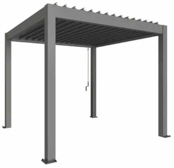 Biohort Pergola 3 x 3 m quarzgrau-metallic quarzgrau-metallic