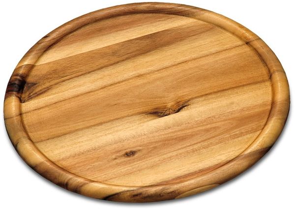 Pizzateller / Servierteller, Akazie - Ø 32cm