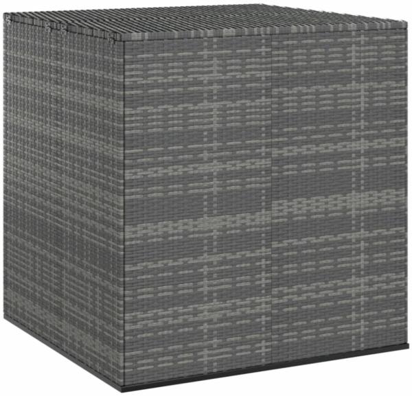 vidaXL Garten-Kissenbox PE Rattan 100x97,5x104 cm Grau 317228